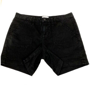 Caslon Size 4 Black Shorts Cotton Stretch Canvas Casual Basic Classic Preppy